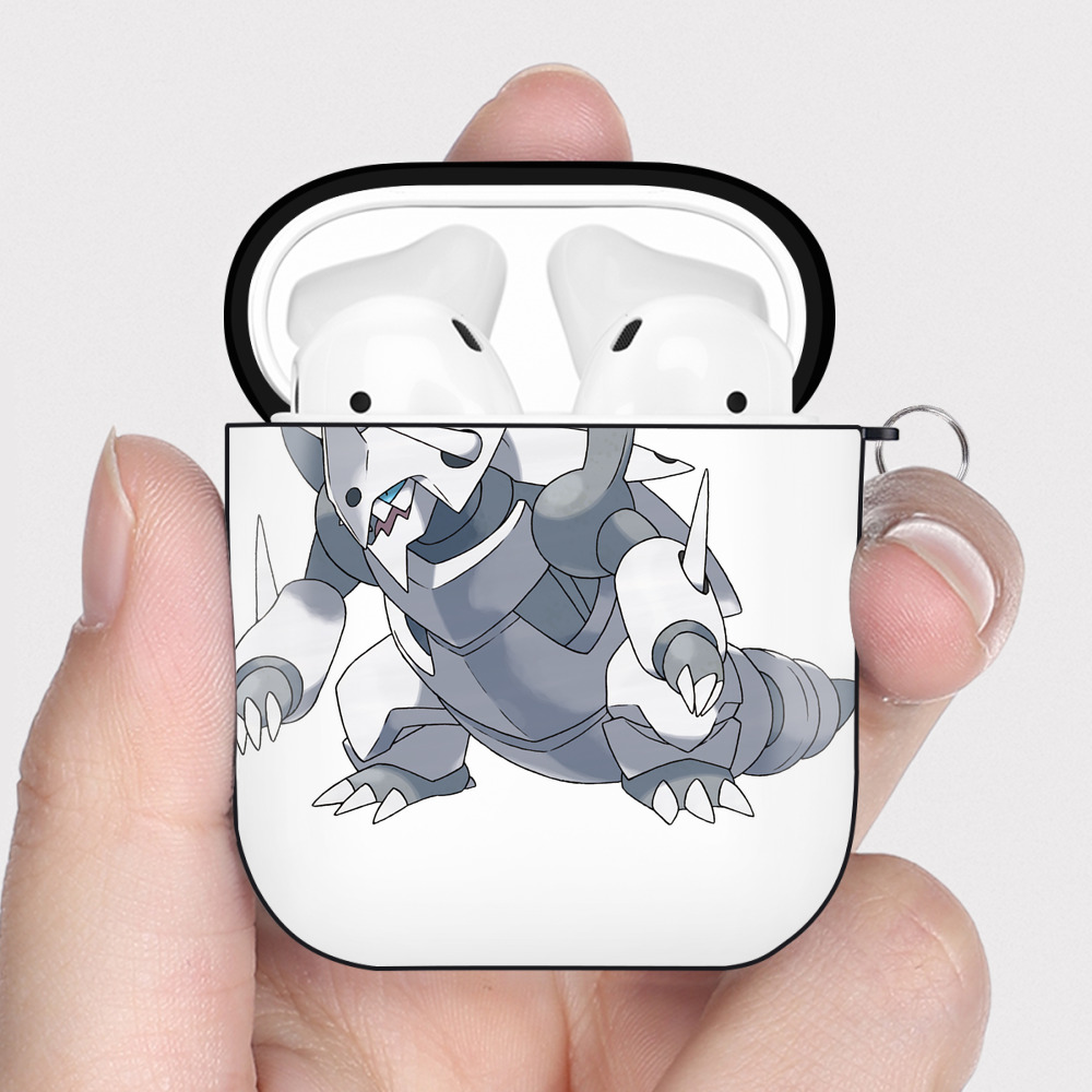 （画像用） ポケットモンスター Pokémon AirPods 第2世代保護ケース ハードシェル ブラック 耐衝撃・防指紋・カラビナ付き