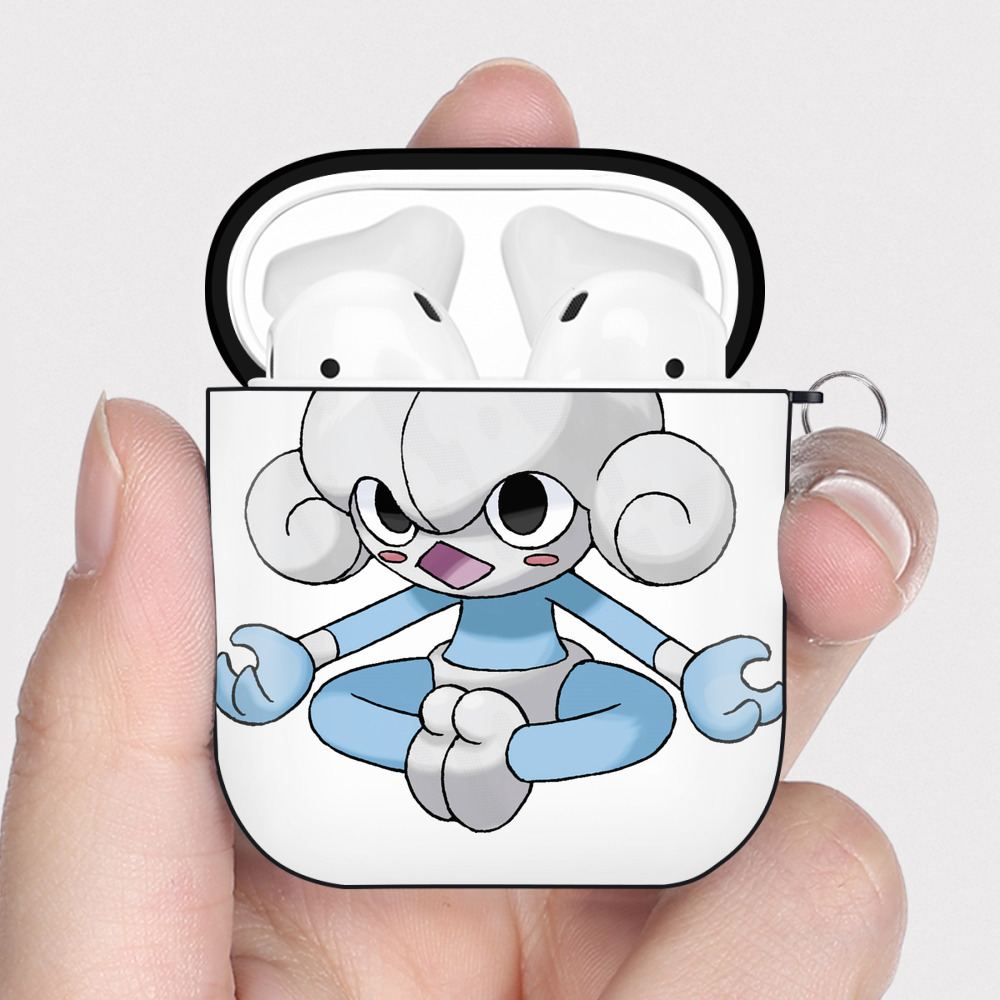 （画像用） ポケットモンスター Pokémon AirPods 第2世代保護ケース ハードシェル ブラック 耐衝撃・防指紋・カラビナ付き