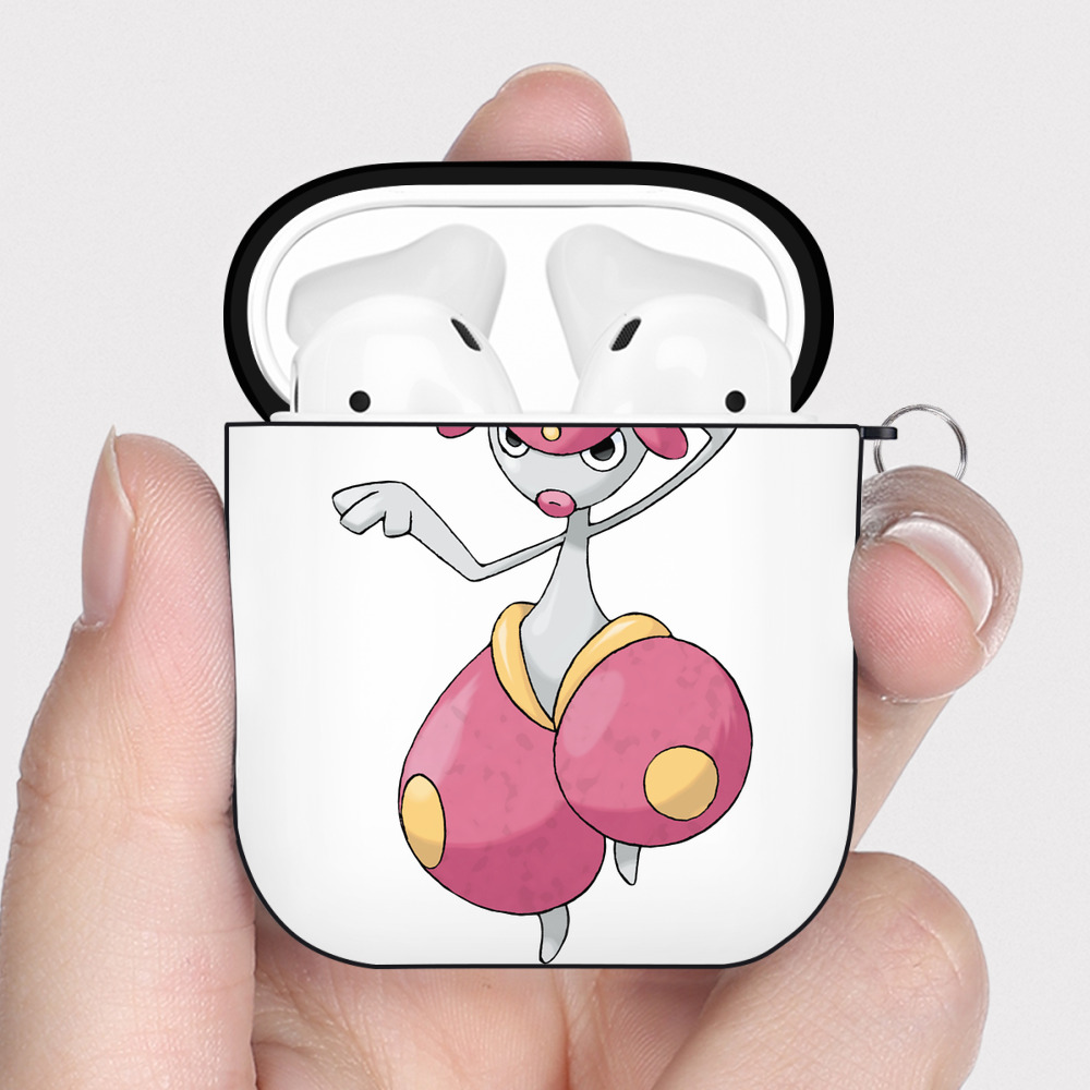 （画像用） ポケットモンスター Pokémon AirPods 第2世代保護ケース ハードシェル ブラック 耐衝撃・防指紋・カラビナ付き