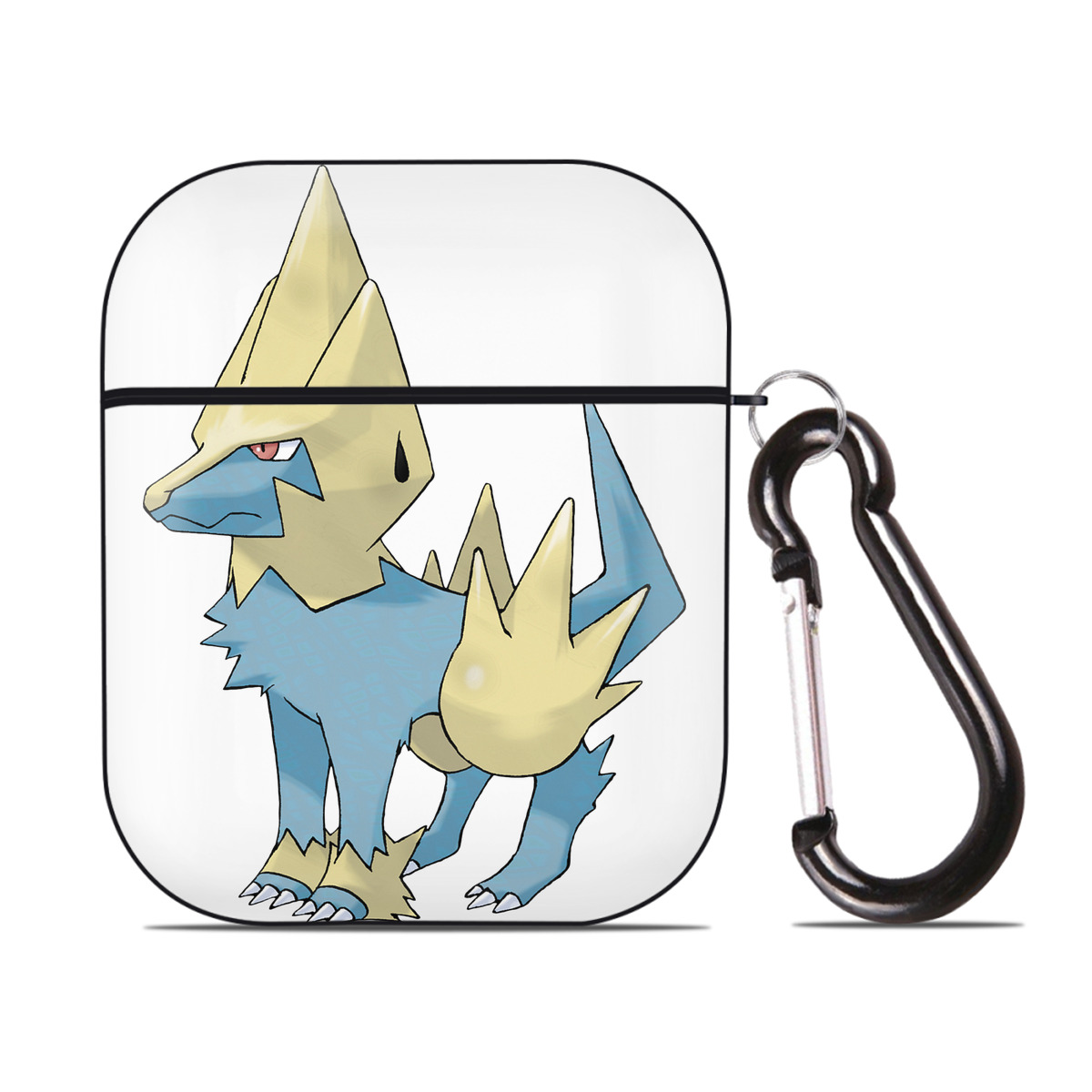 （画像用） ポケットモンスター Pokémon AirPods 第2世代保護ケース ハードシェル ブラック 耐衝撃・防指紋・カラビナ付き