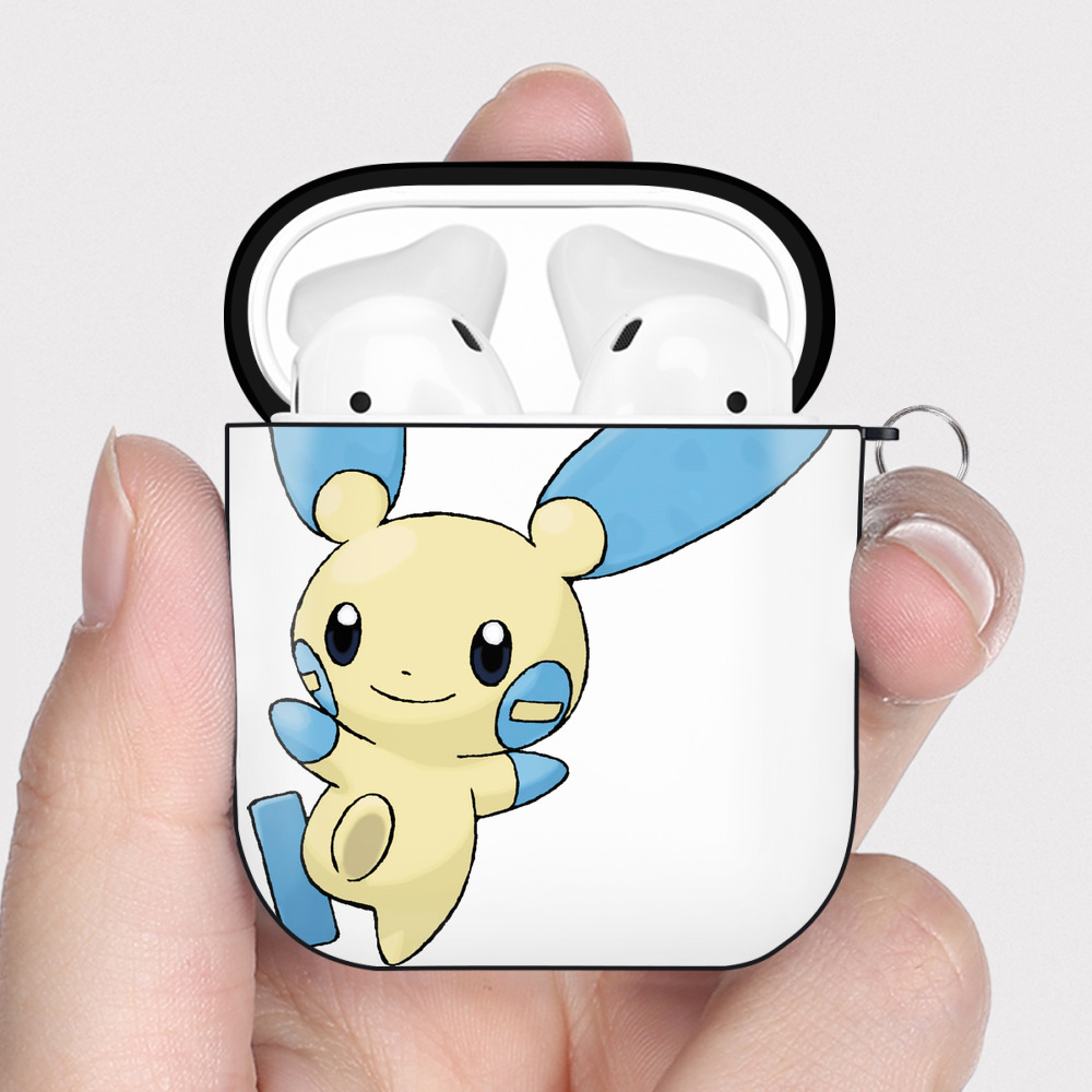（画像用） ポケットモンスター Pokémon AirPods 第2世代保護ケース ハードシェル ブラック 耐衝撃・防指紋・カラビナ付き