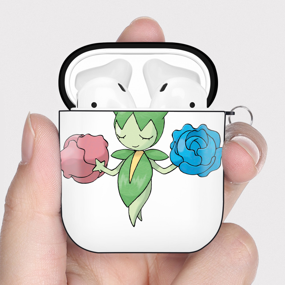 （画像用） ポケットモンスター Pokémon AirPods 第2世代保護ケース ハードシェル ブラック 耐衝撃・防指紋・カラビナ付き