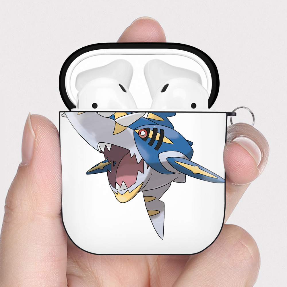 （画像用） ポケットモンスター Pokémon AirPods 第2世代保護ケース ハードシェル ブラック 耐衝撃・防指紋・カラビナ付き