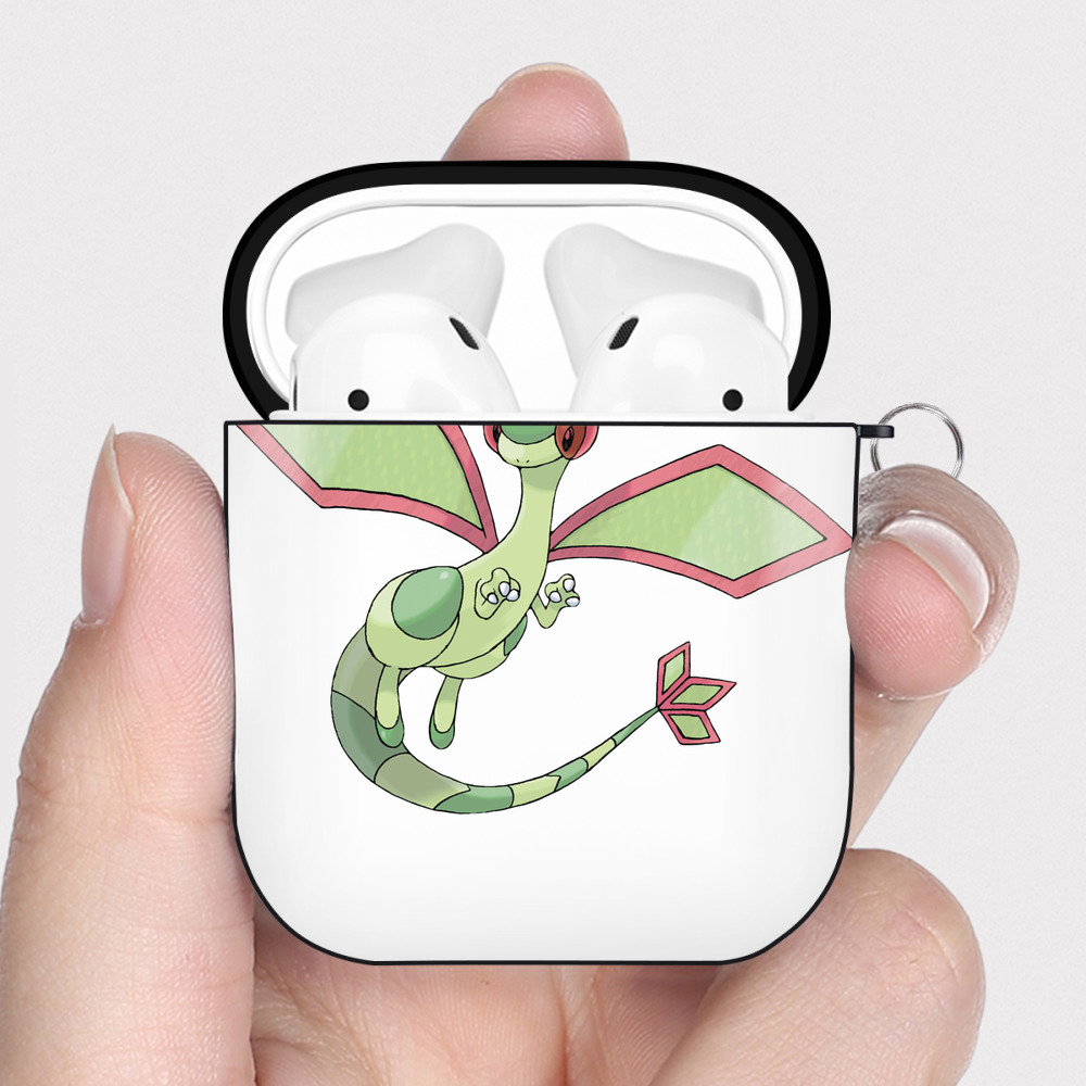 （画像用） ポケットモンスター Pokémon AirPods 第2世代保護ケース ハードシェル ブラック 耐衝撃・防指紋・カラビナ付き