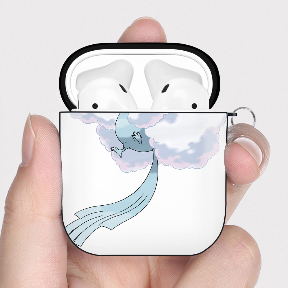 （画像用） ポケットモンスター Pokémon AirPods 第2世代保護ケース ハードシェル ブラック 耐衝撃・防指紋・カラビナ付き