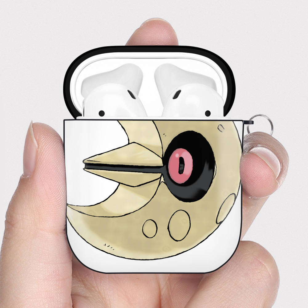 （画像用） ポケットモンスター Pokémon AirPods 第2世代保護ケース ハードシェル ブラック 耐衝撃・防指紋・カラビナ付き
