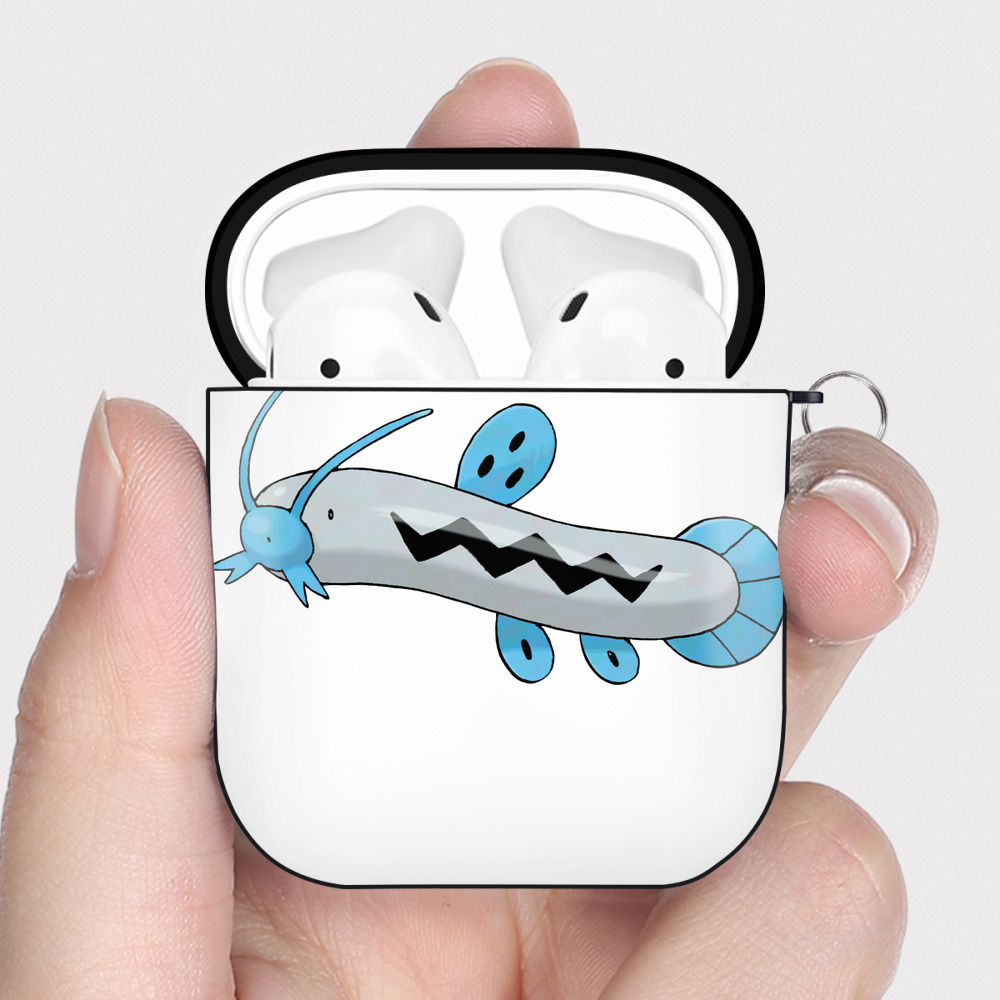（画像用） ポケットモンスター Pokémon AirPods 第2世代保護ケース ハードシェル ブラック 耐衝撃・防指紋・カラビナ付き