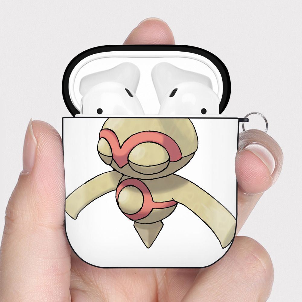 （画像用） ポケットモンスター Pokémon AirPods 第2世代保護ケース ハードシェル ブラック 耐衝撃・防指紋・カラビナ付き