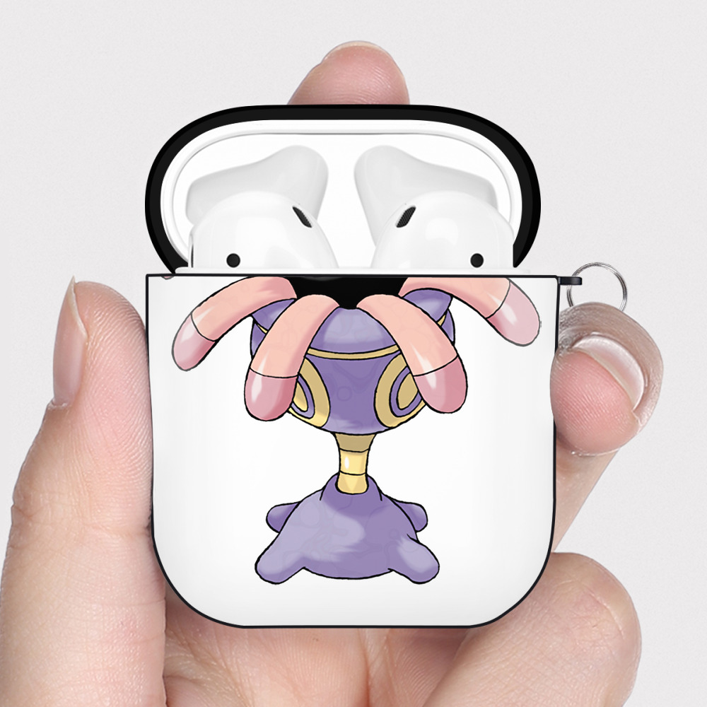 （画像用） ポケットモンスター Pokémon AirPods 第2世代保護ケース ハードシェル ブラック 耐衝撃・防指紋・カラビナ付き