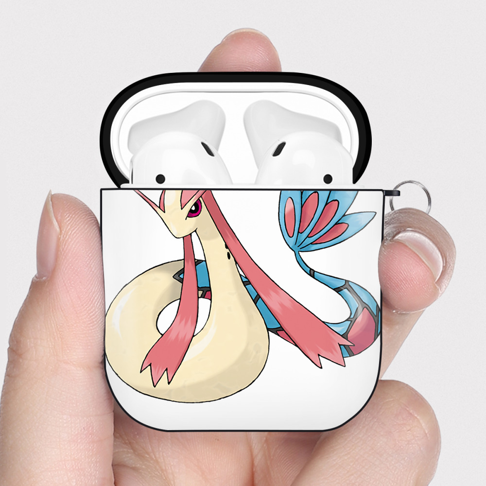 （画像用） ポケットモンスター Pokémon AirPods 第2世代保護ケース ハードシェル ブラック 耐衝撃・防指紋・カラビナ付き