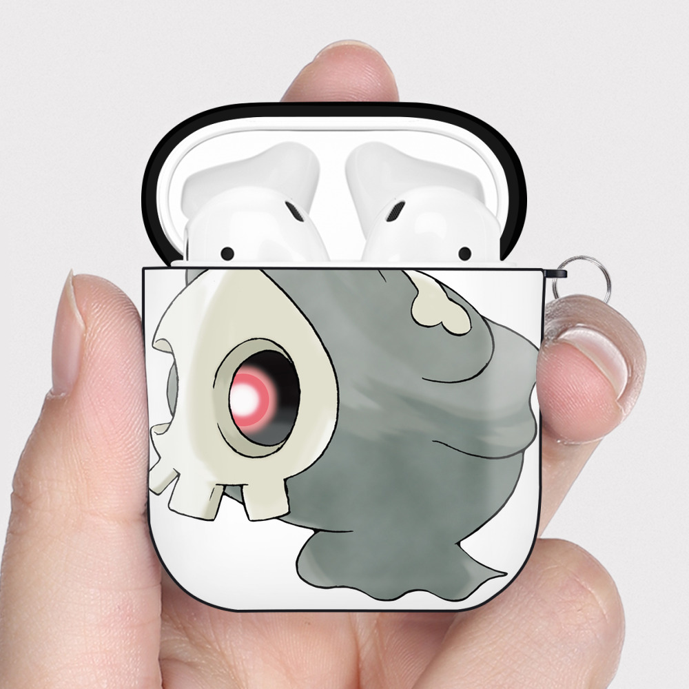 （画像用） ポケットモンスター Pokémon AirPods 第2世代保護ケース ハードシェル ブラック 耐衝撃・防指紋・カラビナ付き