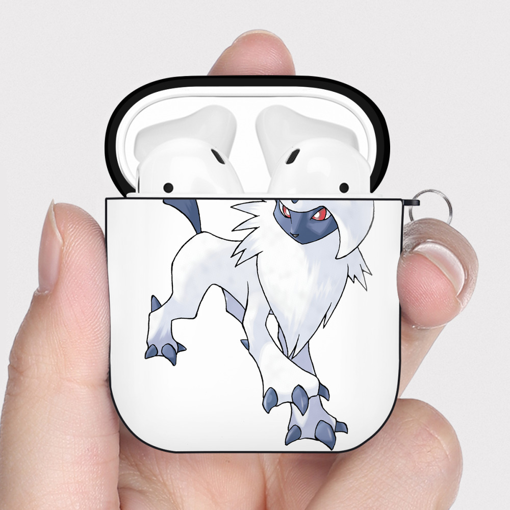 （画像用） ポケットモンスター Pokémon AirPods 第2世代保護ケース ハードシェル ブラック 耐衝撃・防指紋・カラビナ付き