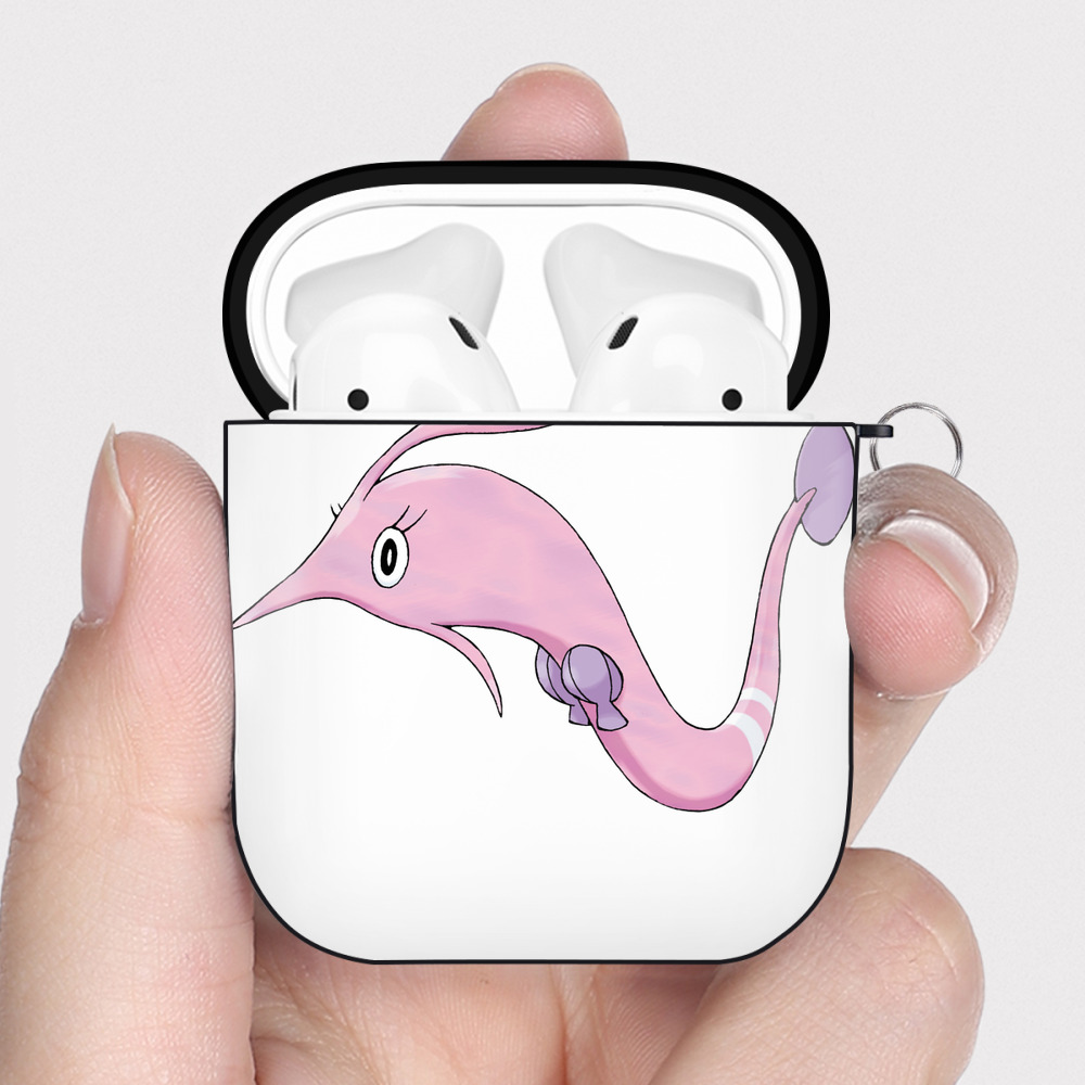 （画像用） ポケットモンスター Pokémon AirPods 第2世代保護ケース ハードシェル ブラック 耐衝撃・防指紋・カラビナ付き
