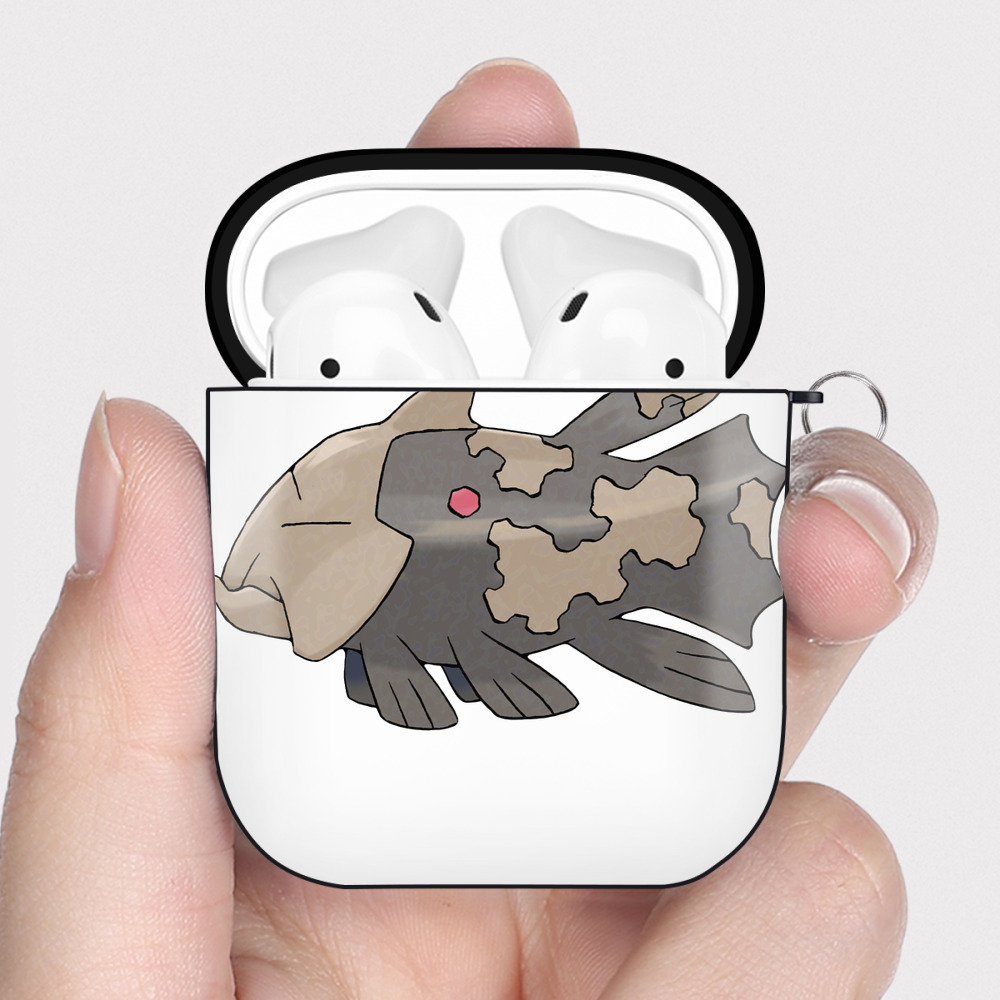 （画像用） ポケットモンスター Pokémon AirPods 第2世代保護ケース ハードシェル ブラック 耐衝撃・防指紋・カラビナ付き