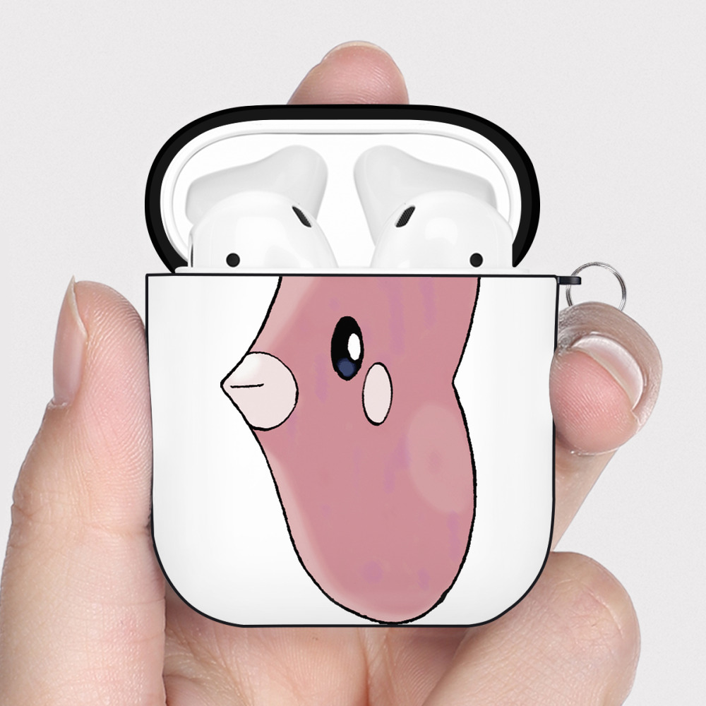 （画像用） ポケットモンスター Pokémon AirPods 第2世代保護ケース ハードシェル ブラック 耐衝撃・防指紋・カラビナ付き