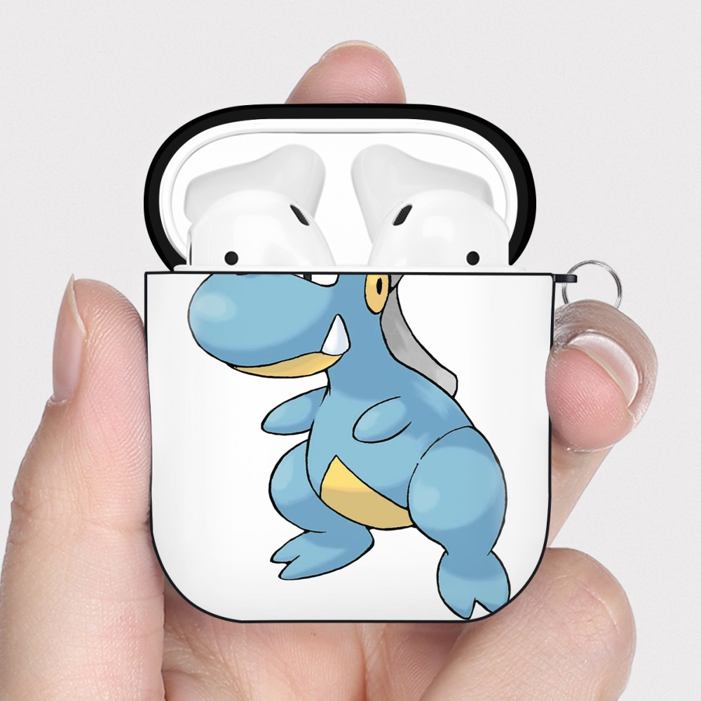 （画像用） ポケットモンスター Pokémon AirPods 第2世代保護ケース ハードシェル ブラック 耐衝撃・防指紋・カラビナ付き