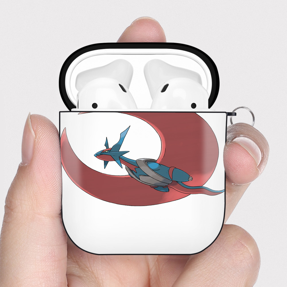 （画像用） ポケットモンスター Pokémon AirPods 第2世代保護ケース ハードシェル ブラック 耐衝撃・防指紋・カラビナ付き