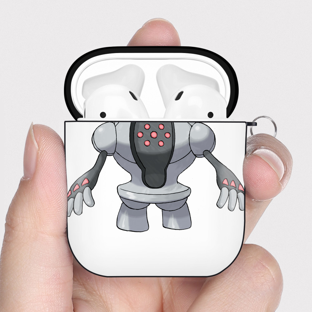 （画像用） ポケットモンスター Pokémon AirPods 第2世代保護ケース ハードシェル ブラック 耐衝撃・防指紋・カラビナ付き