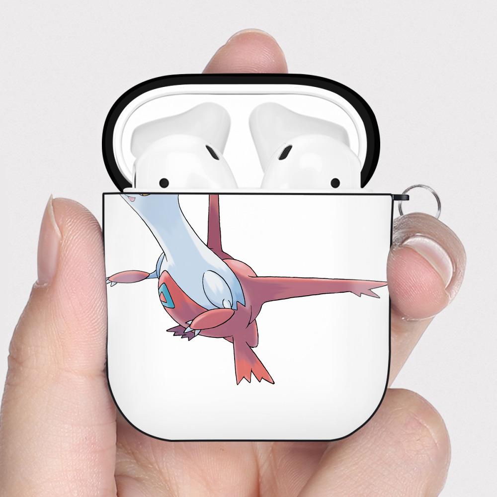 （画像用） ポケットモンスター Pokémon AirPods 第2世代保護ケース ハードシェル ブラック 耐衝撃・防指紋・カラビナ付き