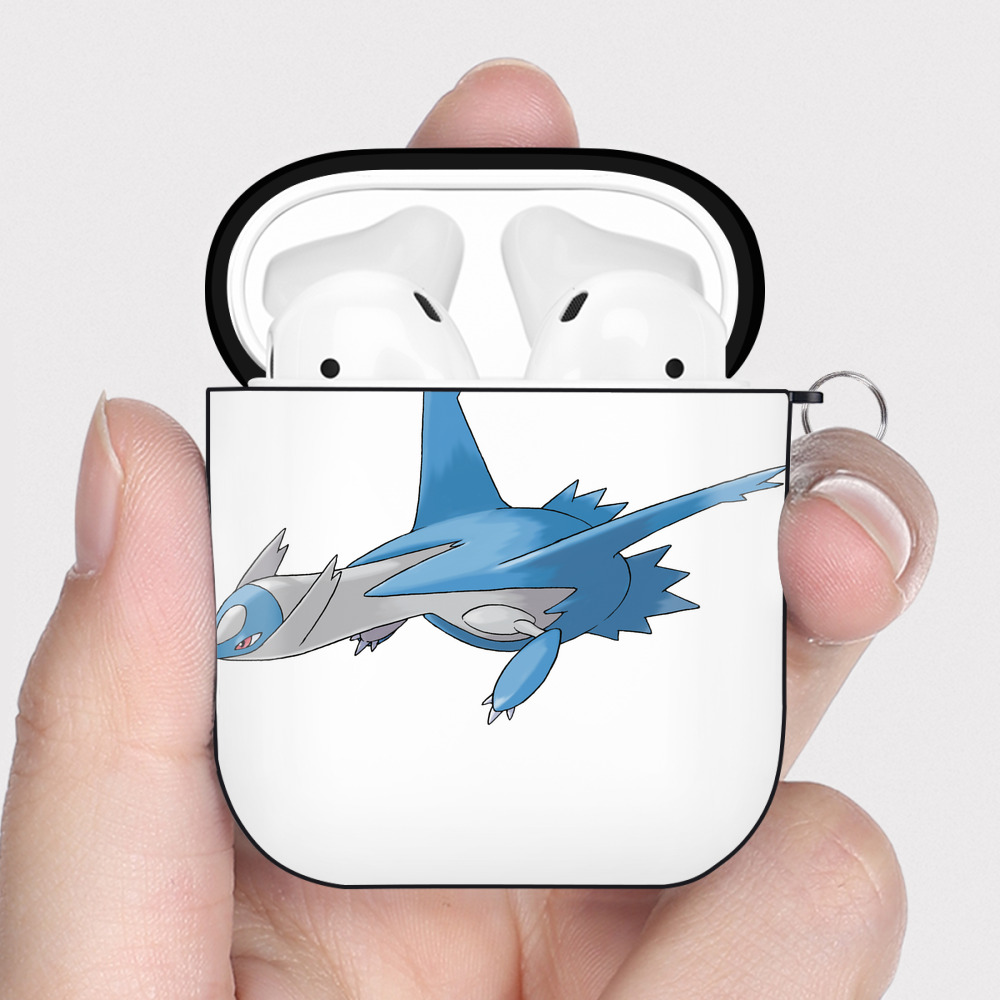 （画像用） ポケットモンスター Pokémon AirPods 第2世代保護ケース ハードシェル ブラック 耐衝撃・防指紋・カラビナ付き