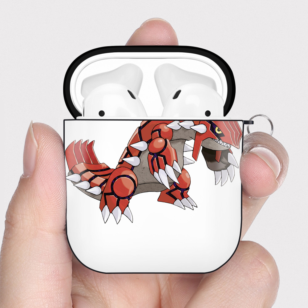 （画像用） ポケットモンスター Pokémon AirPods 第2世代保護ケース ハードシェル ブラック 耐衝撃・防指紋・カラビナ付き