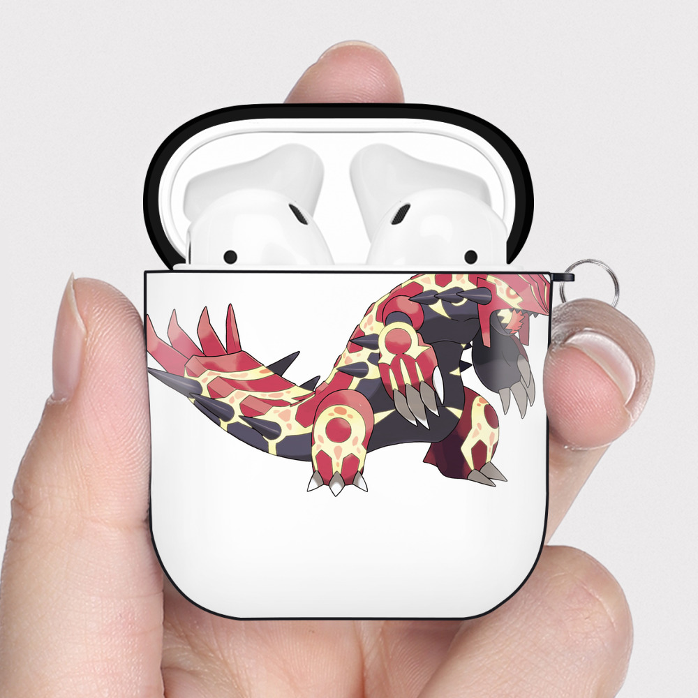 （画像用） ポケットモンスター Pokémon AirPods 第2世代保護ケース ハードシェル ブラック 耐衝撃・防指紋・カラビナ付き
