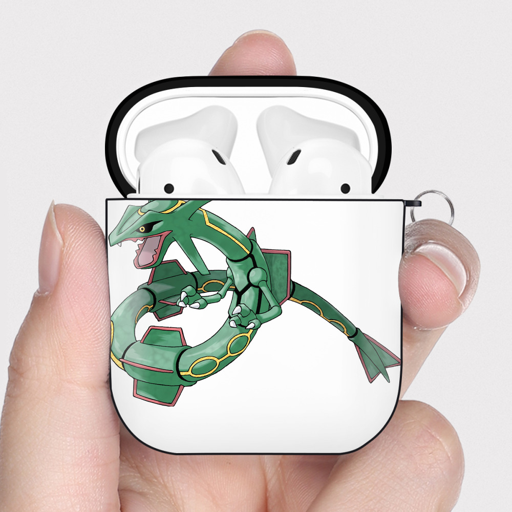 （画像用） ポケットモンスター Pokémon AirPods 第2世代保護ケース ハードシェル ブラック 耐衝撃・防指紋・カラビナ付き