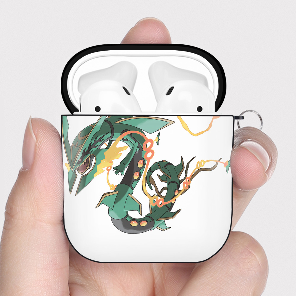 （画像用） ポケットモンスター Pokémon AirPods 第2世代保護ケース ハードシェル ブラック 耐衝撃・防指紋・カラビナ付き