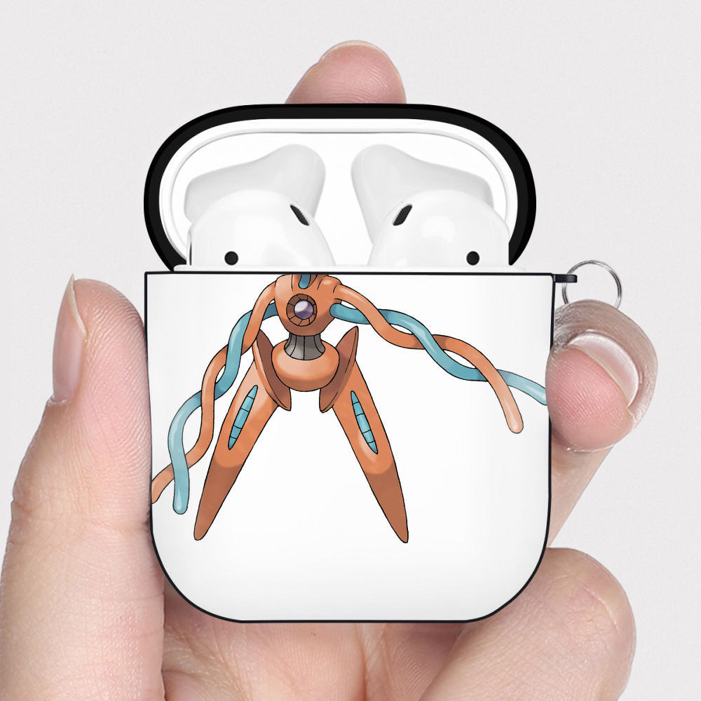 （画像用） ポケットモンスター Pokémon AirPods 第2世代保護ケース ハードシェル ブラック 耐衝撃・防指紋・カラビナ付き