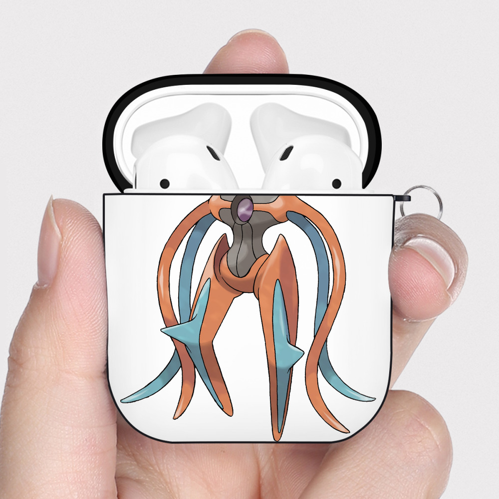 （画像用） ポケットモンスター Pokémon AirPods 第2世代保護ケース ハードシェル ブラック 耐衝撃・防指紋・カラビナ付き