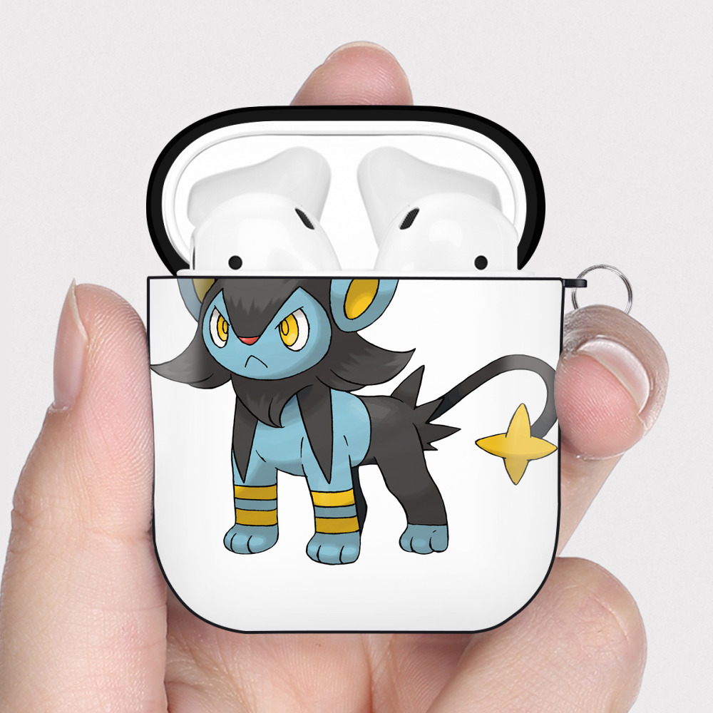 （画像用） ポケットモンスター Pokémon AirPods 第2世代保護ケース ハードシェル ブラック 耐衝撃・防指紋・カラビナ付き