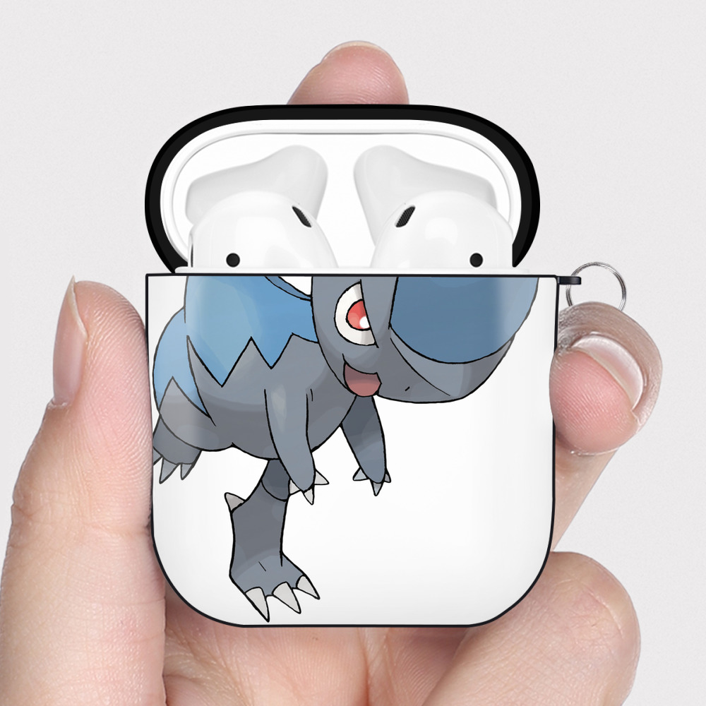 （画像用） ポケットモンスター Pokémon AirPods 第2世代保護ケース ハードシェル ブラック 耐衝撃・防指紋・カラビナ付き
