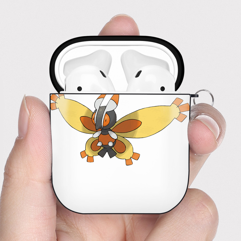 （画像用） ポケットモンスター Pokémon AirPods 第2世代保護ケース ハードシェル ブラック 耐衝撃・防指紋・カラビナ付き
