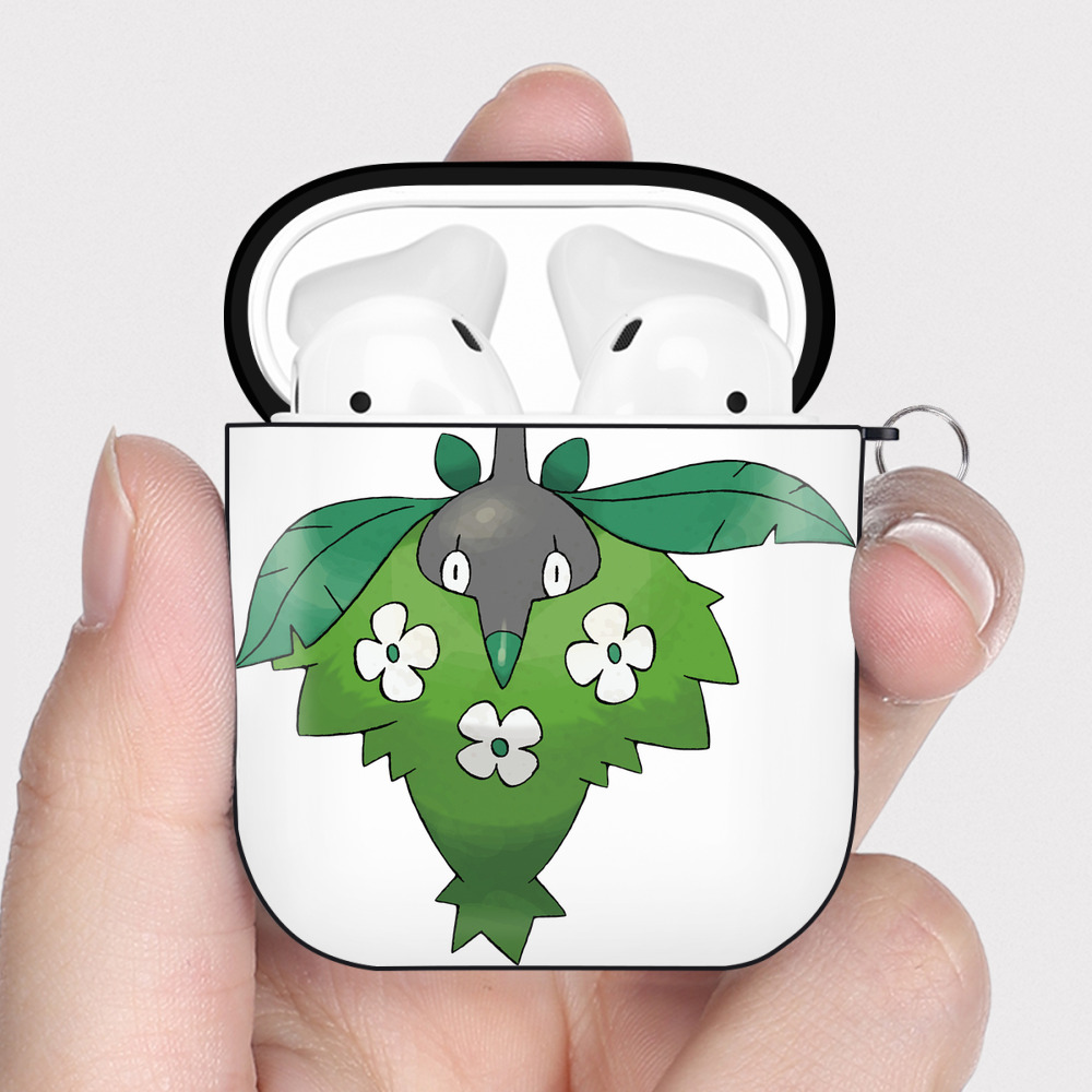 （画像用） ポケットモンスター Pokémon AirPods 第2世代保護ケース ハードシェル ブラック 耐衝撃・防指紋・カラビナ付き