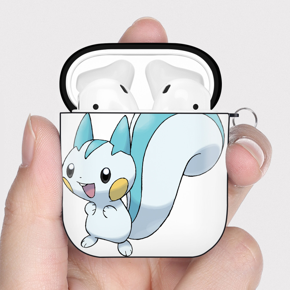 （画像用） ポケットモンスター Pokémon AirPods 第2世代保護ケース ハードシェル ブラック 耐衝撃・防指紋・カラビナ付き