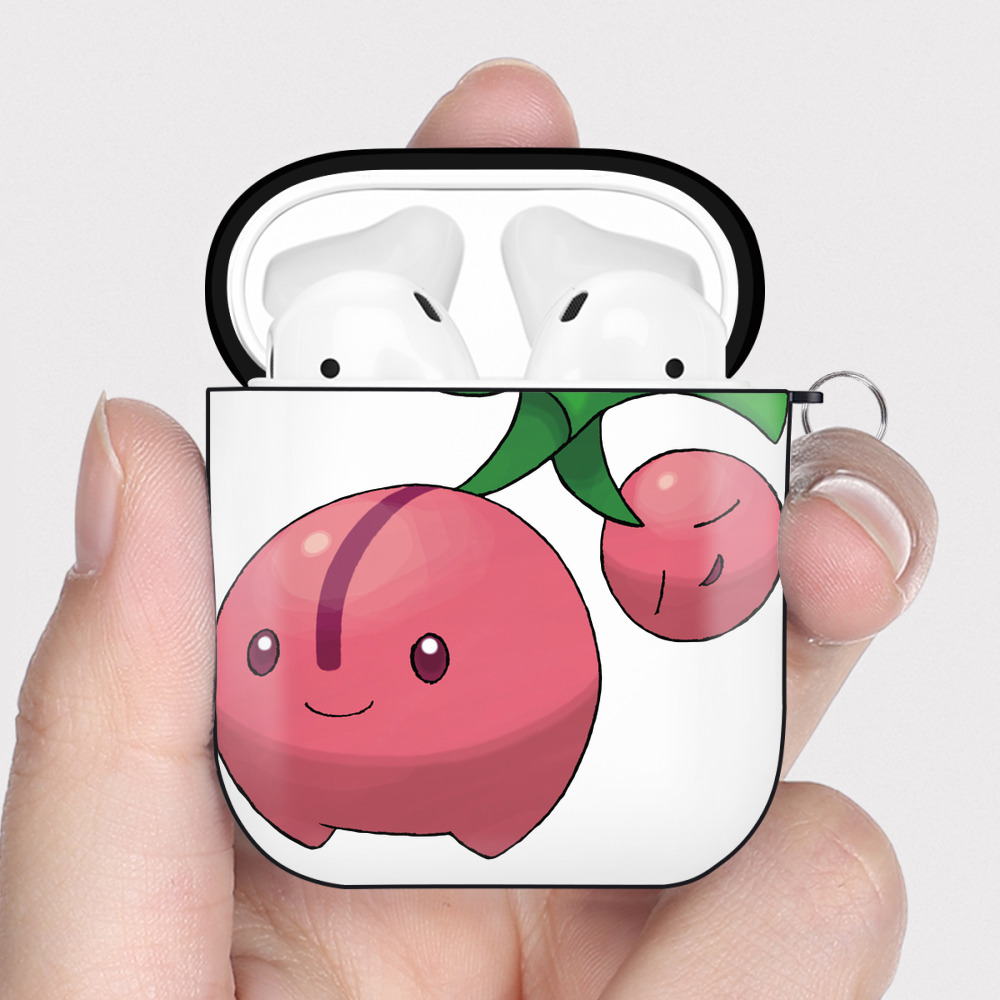 （画像用） ポケットモンスター Pokémon AirPods 第2世代保護ケース ハードシェル ブラック 耐衝撃・防指紋・カラビナ付き
