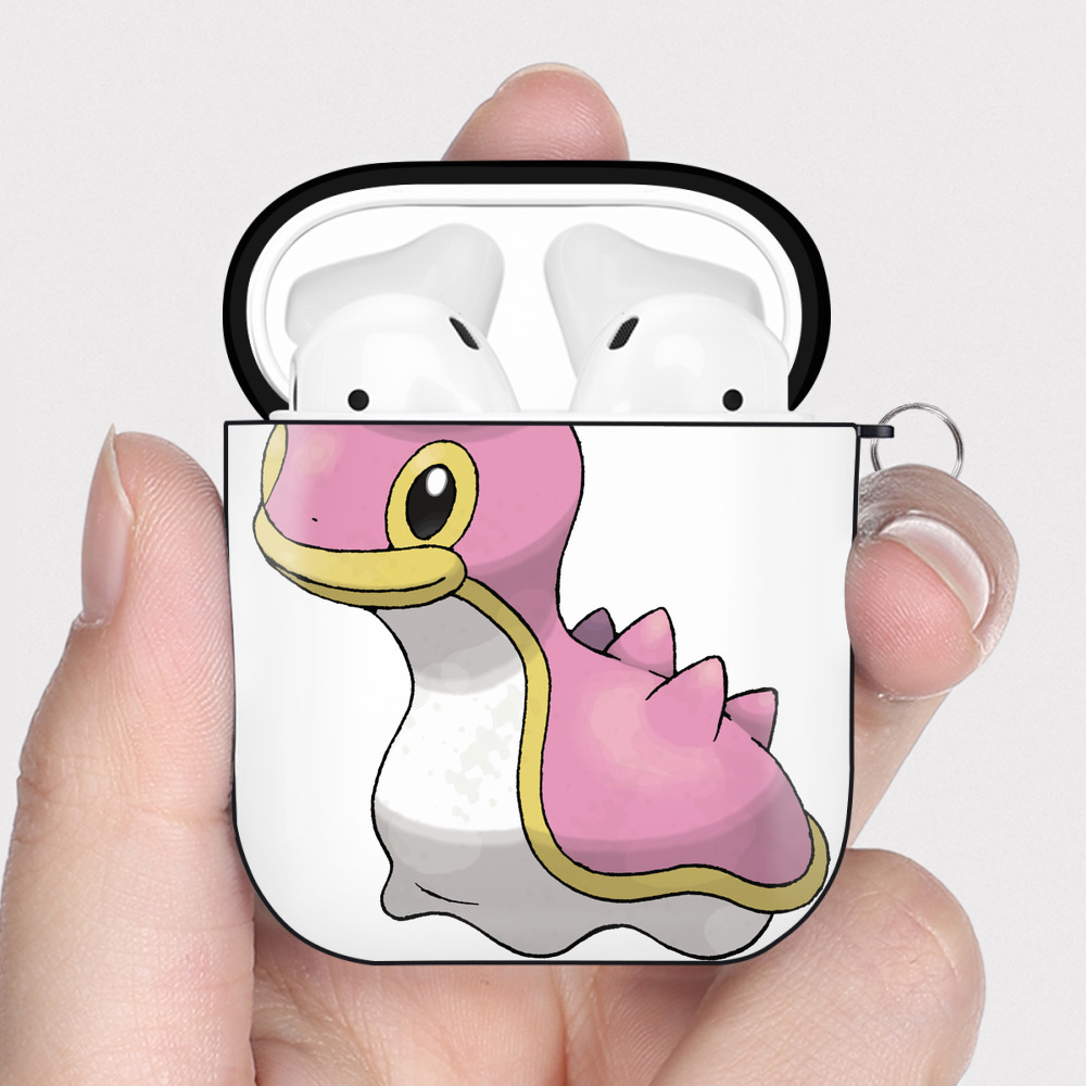 （画像用） ポケットモンスター Pokémon AirPods 第2世代保護ケース ハードシェル ブラック 耐衝撃・防指紋・カラビナ付き