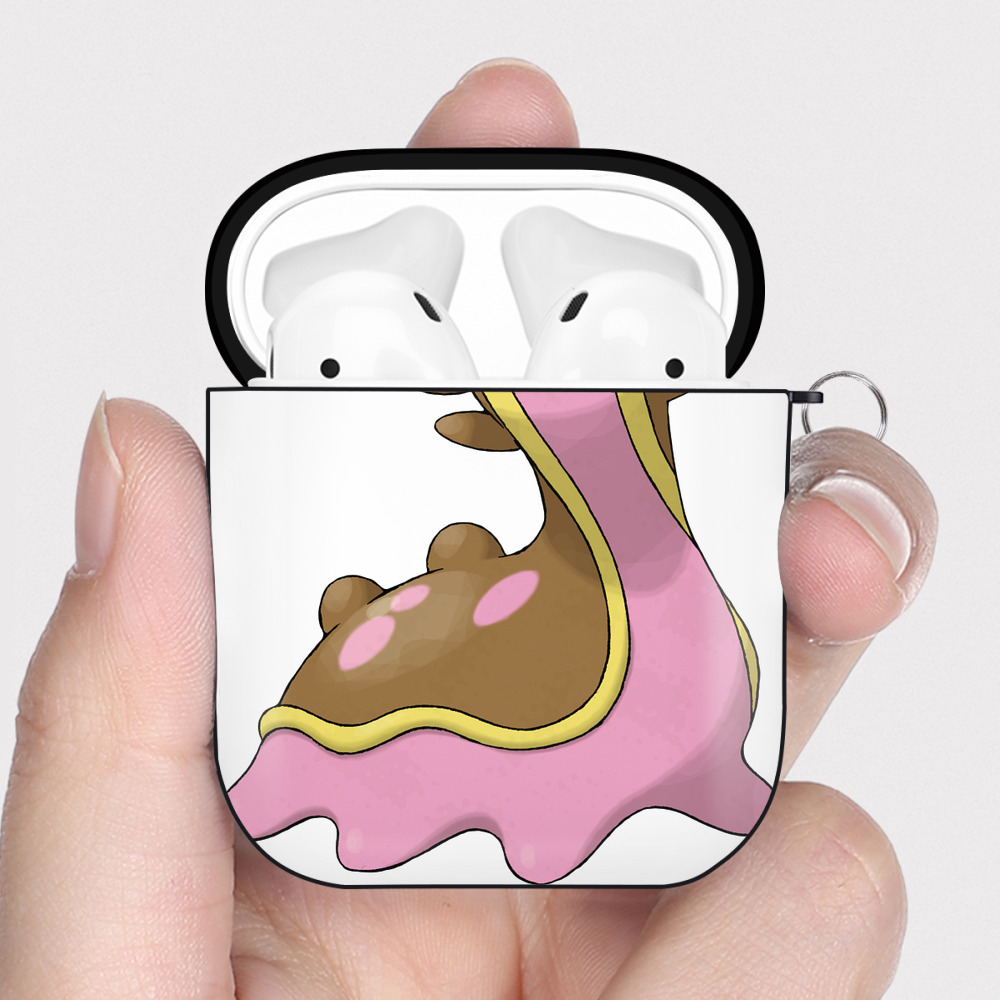 （画像用） ポケットモンスター Pokémon AirPods 第2世代保護ケース ハードシェル ブラック 耐衝撃・防指紋・カラビナ付き
