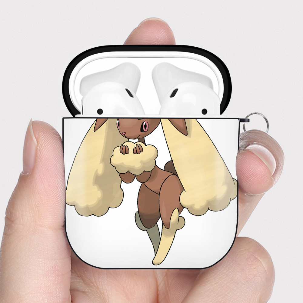 （画像用） ポケットモンスター Pokémon AirPods 第2世代保護ケース ハードシェル ブラック 耐衝撃・防指紋・カラビナ付き