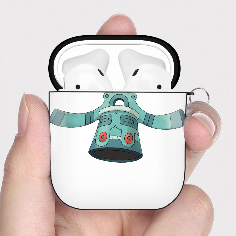 （画像用） ポケットモンスター Pokémon AirPods 第2世代保護ケース ハードシェル ブラック 耐衝撃・防指紋・カラビナ付き