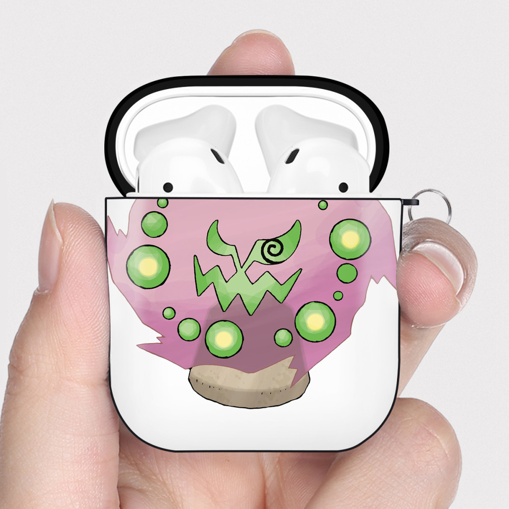 （画像用） ポケットモンスター Pokémon AirPods 第2世代保護ケース ハードシェル ブラック 耐衝撃・防指紋・カラビナ付き
