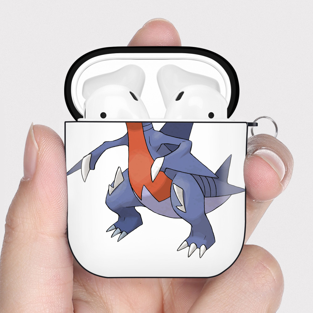 （画像用） ポケットモンスター Pokémon AirPods 第2世代保護ケース ハードシェル ブラック 耐衝撃・防指紋・カラビナ付き