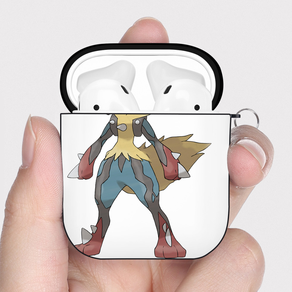 （画像用） ポケットモンスター Pokémon AirPods 第2世代保護ケース ハードシェル ブラック 耐衝撃・防指紋・カラビナ付き