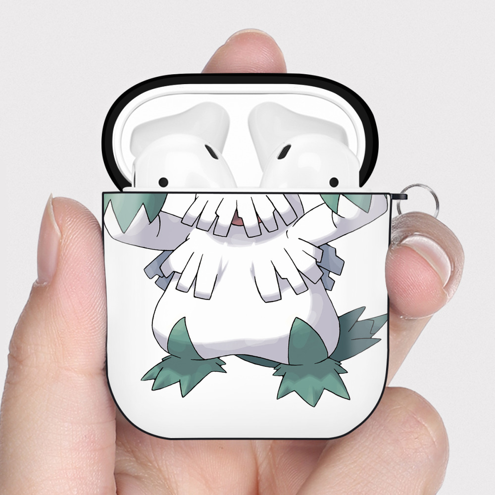 （画像用） ポケットモンスター Pokémon AirPods 第2世代保護ケース ハードシェル ブラック 耐衝撃・防指紋・カラビナ付き