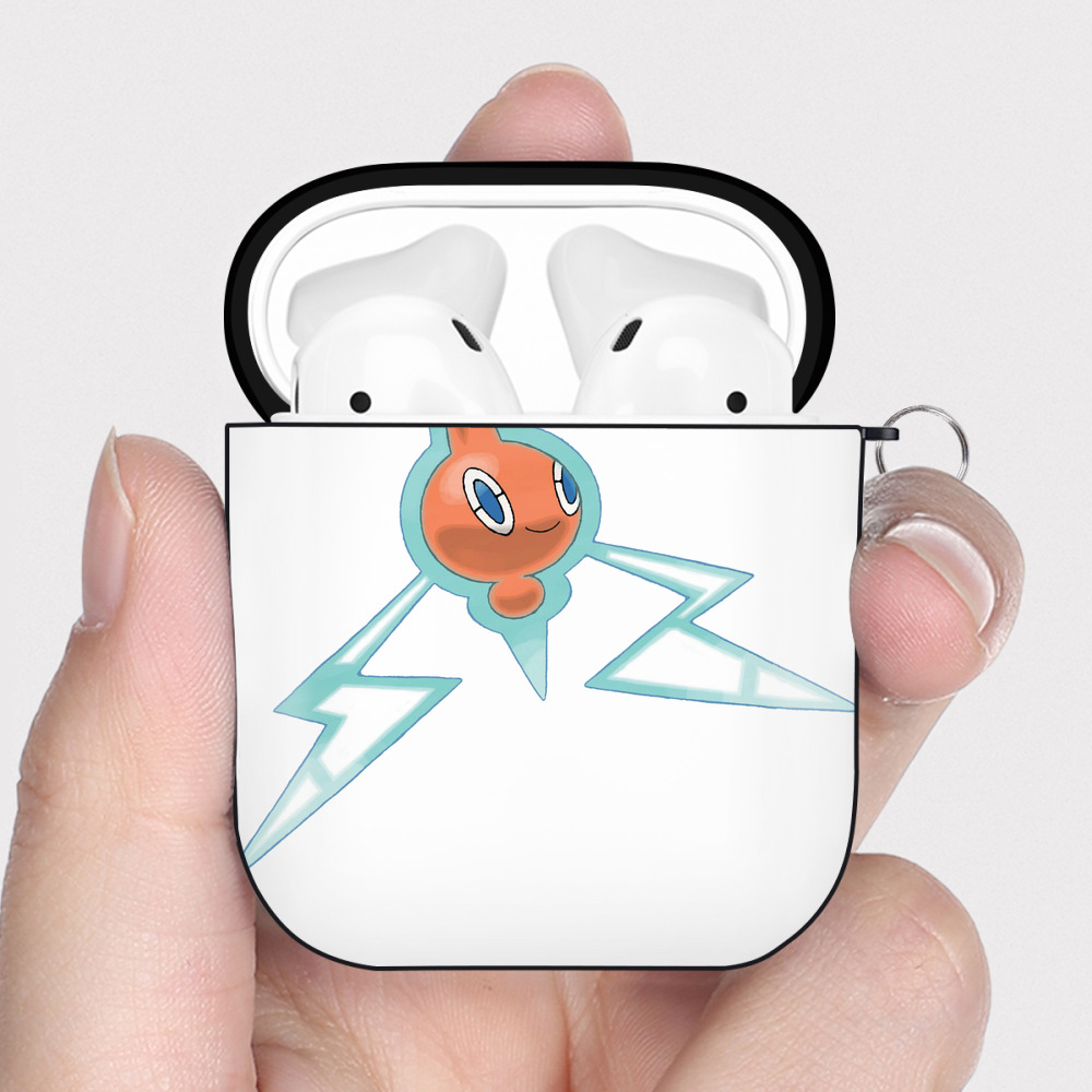 （画像用） ポケットモンスター Pokémon AirPods 第2世代保護ケース ハードシェル ブラック 耐衝撃・防指紋・カラビナ付き