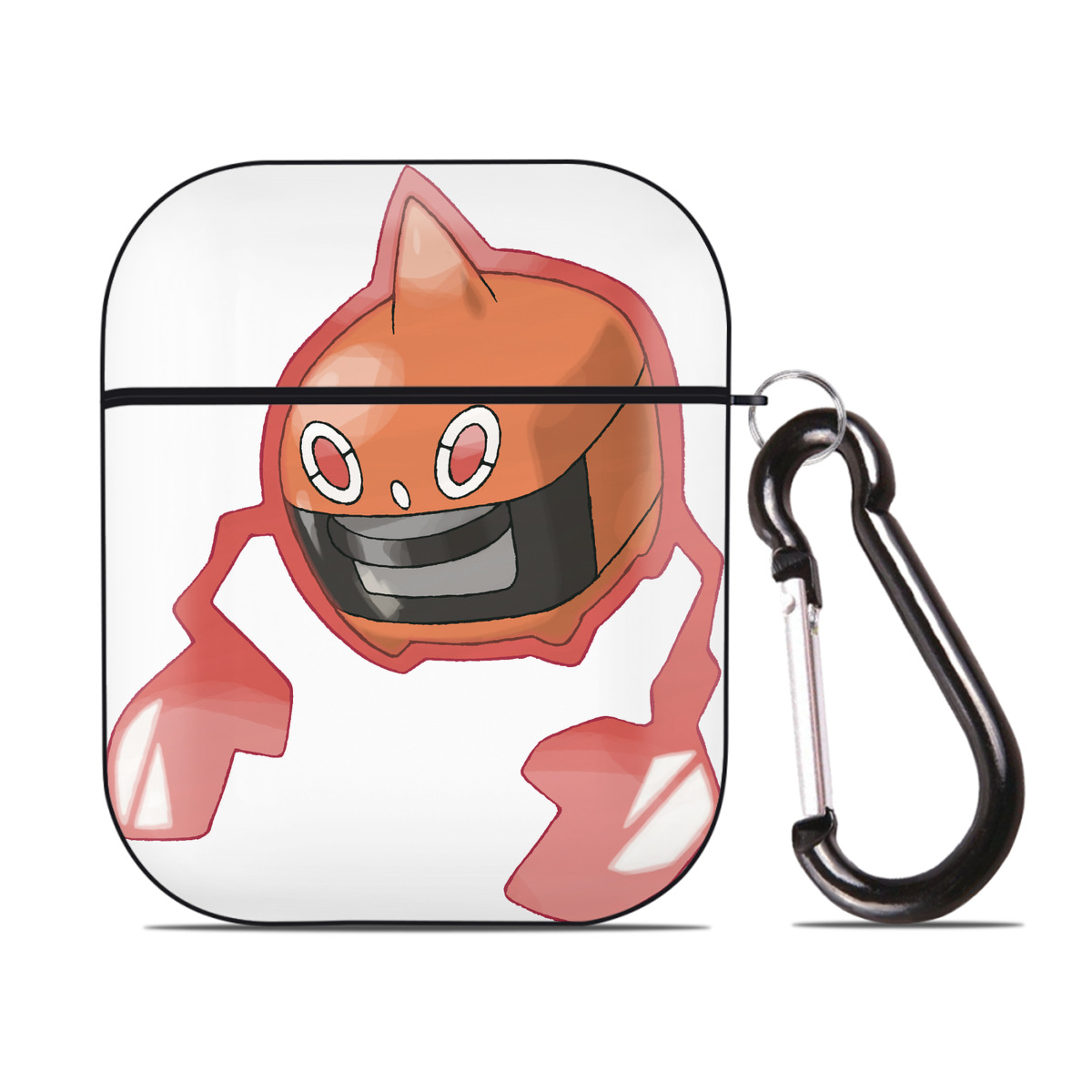 （画像用） ポケットモンスター Pokémon AirPods 第2世代保護ケース ハードシェル ブラック 耐衝撃・防指紋・カラビナ付き