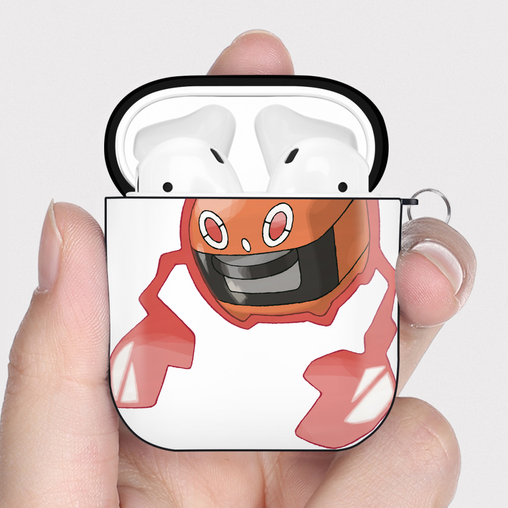 （画像用） ポケットモンスター Pokémon AirPods 第2世代保護ケース ハードシェル ブラック 耐衝撃・防指紋・カラビナ付き