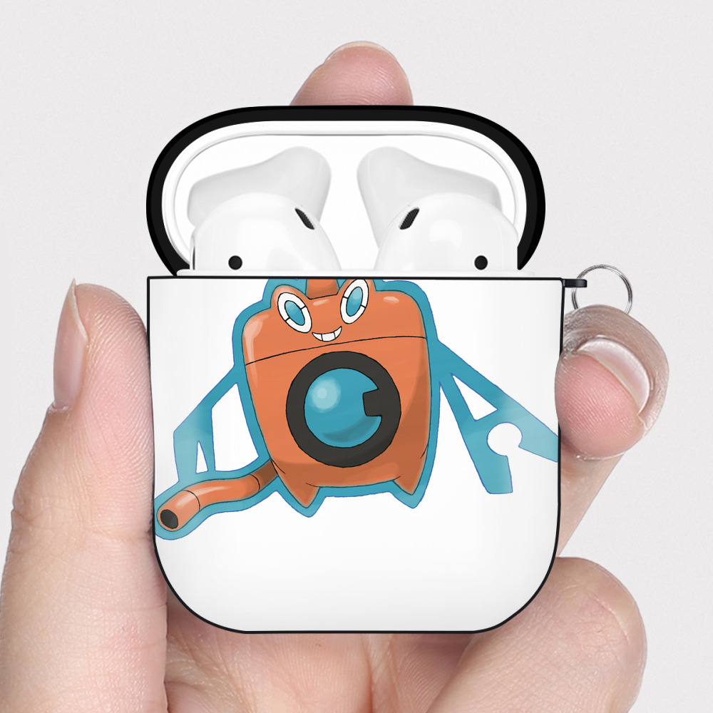 （画像用） ポケットモンスター Pokémon AirPods 第2世代保護ケース ハードシェル ブラック 耐衝撃・防指紋・カラビナ付き