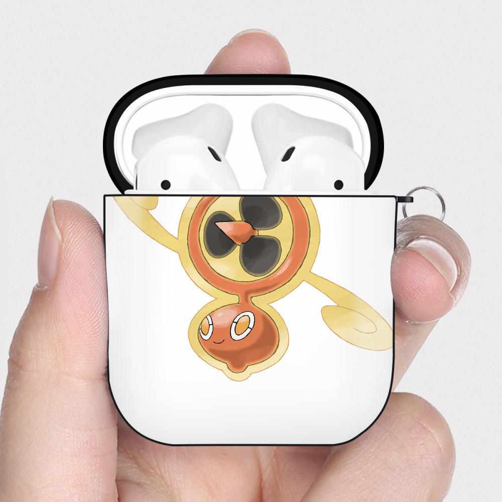 （画像用） ポケットモンスター Pokémon AirPods 第2世代保護ケース ハードシェル ブラック 耐衝撃・防指紋・カラビナ付き