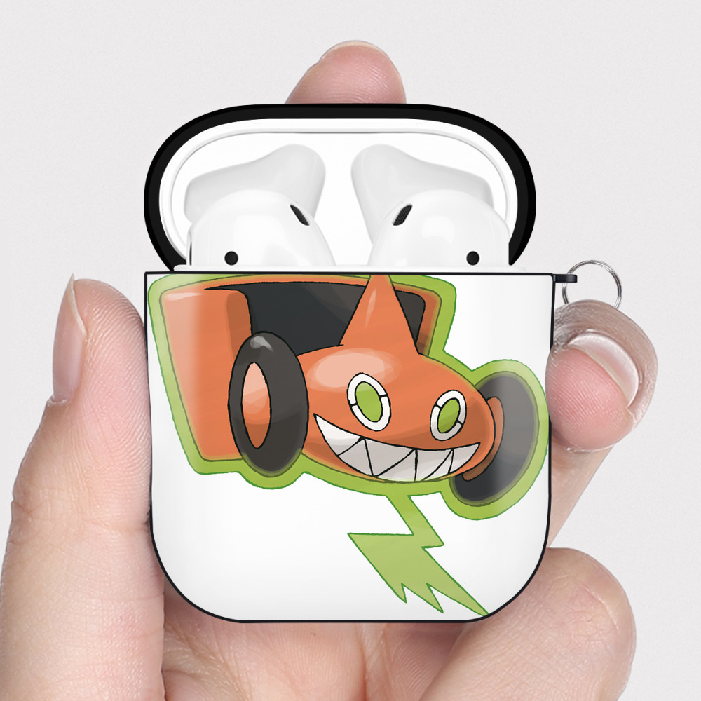 （画像用） ポケットモンスター Pokémon AirPods 第2世代保護ケース ハードシェル ブラック 耐衝撃・防指紋・カラビナ付き